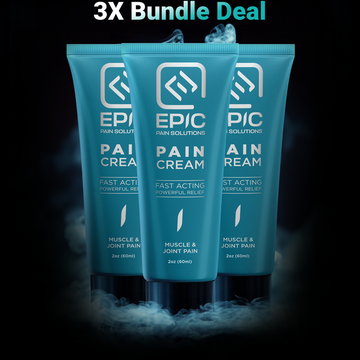 3X EPIC Pain Cream 2oz Everyday Size Bottle
